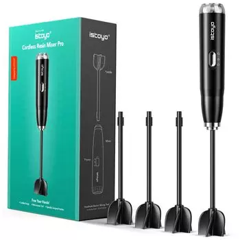 Ручной миксер для эпоксидной смолы ISTOYO Premium, который сохранит ваш миксер для эпоксидной смолы, мешалка для смолы, силиконовая форма для смолы, миксер для поделок, запястья, профессиональный,