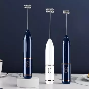 Ручной миксер для взбивания яиц, 3 скорости, беспроводной электрический вспениватель молока для кофе, горячего шоколада, беспроводной венчик для взбивания яиц, тихий кухонный миксер зелёный