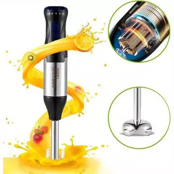 Ручной миксер из нержавеющей стали «4 в 1» с венчиком, миской для измельчения и стаканом для легкого смешивания, перемешивания и измельчения Hand mixer