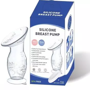 Ручной молокоотсос с желобом для масштабирования и отвода молока, мягкий силиконовый молокоотсос для экономии молока