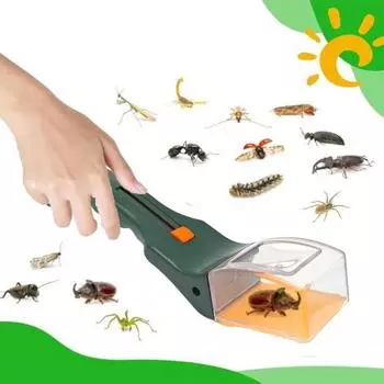 Ручной наблюдатель для животных Ловец с прозрачным окном Бесконтактный быстросъемный для использования на открытом воздухе Исследование природы Маленький