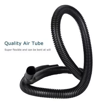 Ручной насос двойного действия с 3 насадками Портативный ручной воздушный насос для надувных лодок чёрный