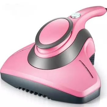 Ручной небольшой бытовой пылесос с функцией уничтожения клещей УФ-излучением и функцией стерилизации, машина для удаления клещей Mite eliminator розовый