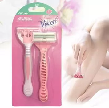 Ручной нож для бритья, нож для волос, подмышки, нож для бритья, бритва, шестислойное лезвие, подвижная головка