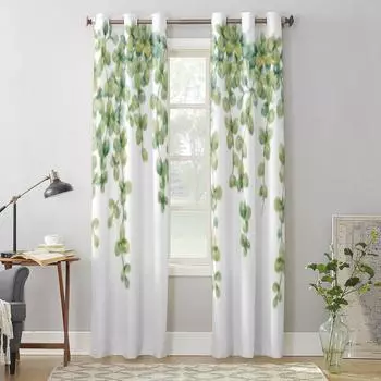 Ручной обращается акварель экзотические цветы джунглей оконные шторы для гостиной кухни современные шторы домашний декор жалюзи шторы 135W x 60H(cm) x1