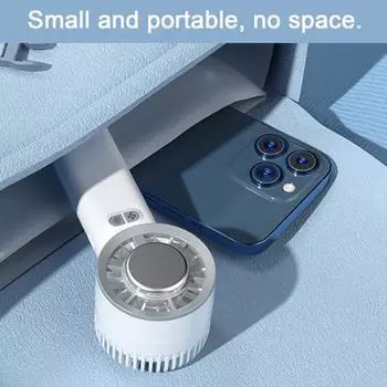 Ручной охлаждающий вентилятор, мини-кондиционер, малошумный, перезаряжаемый, регулируемый, мощный, небольшой портативный вентилятор бежевый