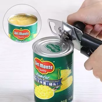 Ручной открывалка для консервных банок, ручной консервный нож для пожилых людей, страдающих артритом красный