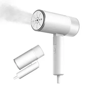 Ручной отпариватель для одежды, горизонтальное и вертикальное отпаривание, 1200 Вт, 200 мл, быстрый нагрев, 20 секунд. EU Plug белый