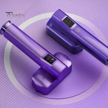 Ручной отпариватель для одежды с резервуаром для воды, ЖК-дисплей, 1200 Вт, быстрый нагрев, портативный отпариватель для одежды, удобный для путешествий чёрный