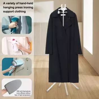 Ручной отпариватель для одежды, вешалка, набор, свободно регулируемая складная вешалка для одежды, сушка одежды чёрный