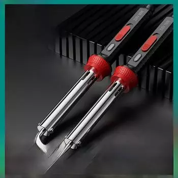 Ручной паяльник мощностью 300 Вт с регулируемой температурой — портативный, мощный, с плоской головкой и внешним нагревом.