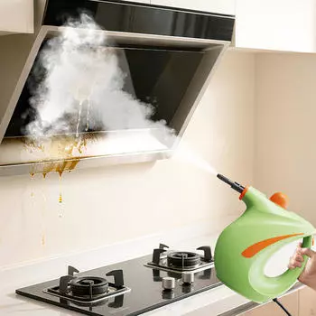 Ручной пароочиститель для дивана с резервуаром для воды 700 мл Мощная очистка 1200 Вт для кухни зелёный