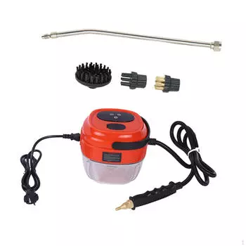 Ручной пароочиститель с 6 уровнями регулировки и щеткой, многофункциональный сенсорный экран, высокая температура