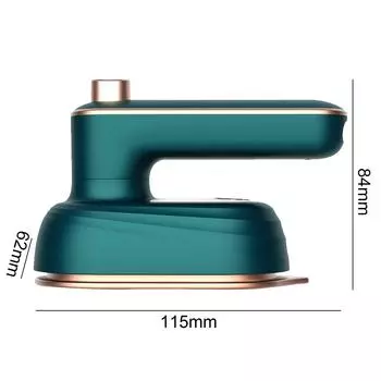 Ручной паровой утюг для влажной и сухой глажки Мини-утюг для одежды 20 с Быстрый нагрев Компактный отпариватель для одежды Легкий для одежды us зелёный