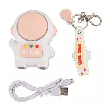 Ручной персональный вентилятор в форме астронавта, симпатичный, 2 скорости ветра, USB-перезаряжаемый, безлопастной мини-вентилятор охлаждения