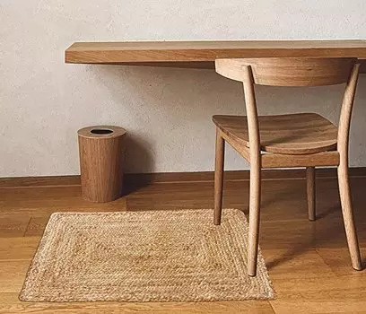 Ручной плетеный джутовый плетеный коврик Натуральные двусторонние коврики с акцентом на ферме для гостиной, кухни, спальни 90cm x 150cm естественный