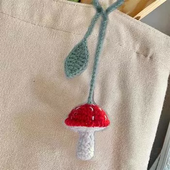 Ручной плетеный маленький грибной ремень для штор, шерстяной вязаный крючком ремень с имитацией гриба