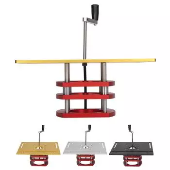 Ручной подъемный комплект системы фрезера Настольная пила для фрезера Вставная опорная пластина Подъемный стол для фрезера Настольный инструмент для фрезера