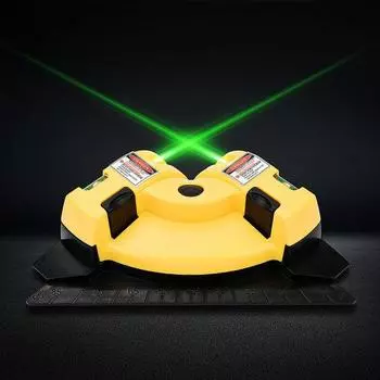 Ручной под прямым углом 90 градусов 2 лазерных уровня, линейка уровня, измеритель заземления