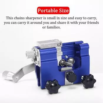 Ручной портативный шлифовальный инструмент для цепей бензопилы из алюминиевого сплава, набор инструментов для заточки цепей 3 Grinding Heads