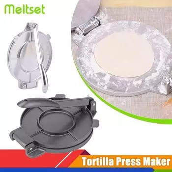 Ручной пресс для изготовления лепешек из алюминиевого сплава, инструменты для прессования кукурузных лепешек, сделай сам, ручной инструмент для изготовления клецок, кухонный инструмент 16cm чёрный