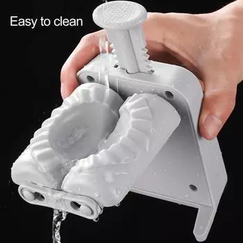 Ручной пресс для изготовления пельменей. Простое управление. Противоскользящий. Легко приготовьте пельмени. Герметичный прибор для изготовления пельменей. светло-серый