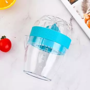 Ручной пресс для лимона, соковыжималка для апельсина с крышкой, простая в использовании кухонная утварь для любителей сока жёлтый