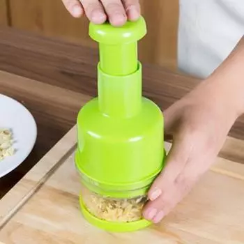 Ручной пресс-измельчитель с нескользящей ручкой, легко моется, универсальный, компактный, ручной пресс-измельчитель, овощерезка красный