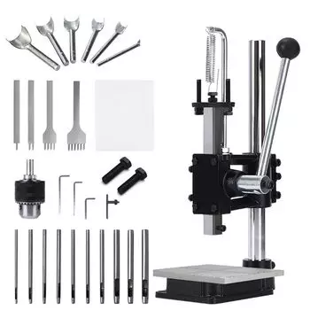 Ручной пресс-машина Guilopoer Ручной пресс для кожаных изделий Ручной пресс для дырокола Перфорация Дырокол для дырокола Дырокол для кожаных изделий Дырокол для кожи