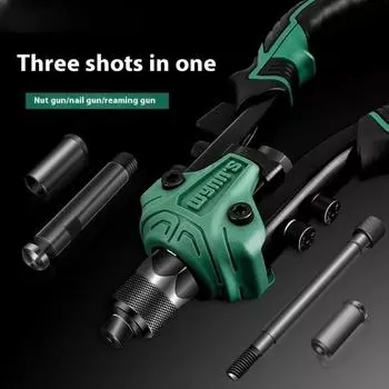 Ручной профессиональный заклепочный пистолет с высоким рычагом. Более экономичное затягивание и клепка металлических листов и труб.