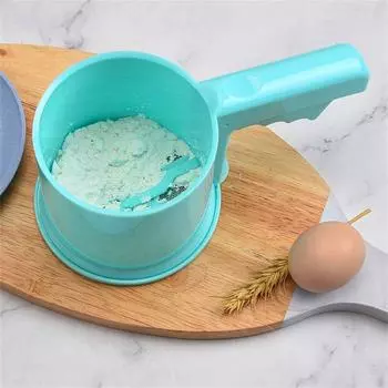 Ручной просеиватель муки, полуавтоматическое сито для выпечки, бытовой фильтр для муки, хлеб розовый