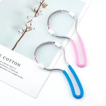 Ручной пружинный ролик для удаления волос на лице Красота для удаления волос синий