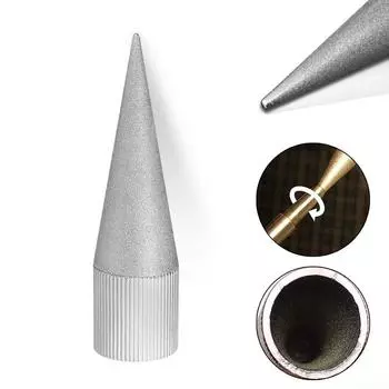 Ручной пуансон длиной 75 мм для полировки кожи с наждачным покрытием