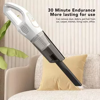 Ручной пылесос 120 Вт 10000 Па USB перезаряжаемый беспроводной портативный пылесос для автомобиля лестницы ковров кухни