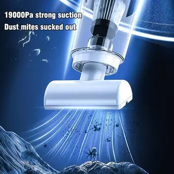 Ручной пылесос 6500P Мощный всасывающий светодиодный поверхностный многофункциональный беспроводной пылесос для автомобиля, пола, дома зелёный