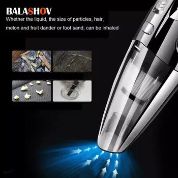 Ручной пылесос, беспроводной, мощный, с циклонным всасыванием, портативный перезаряжаемый пылесос, быстрая зарядка для автомобиля, дома, для волос домашних животных