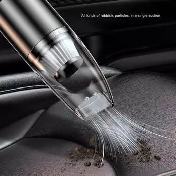 Ручной пылесос Беспроводной мощный всасывающий перезаряжаемый очиститель для удаления пыли для настольного автомобиля 9000PA