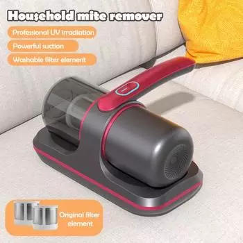 Ручной пылесос для глубокой очистки УФ-пылесос с мощным всасыванием и низким уровнем шума, перезаряжаемый красный
