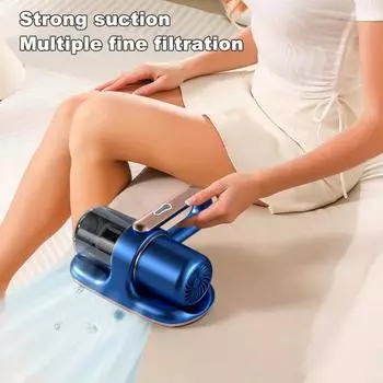 Ручной пылесос Dust Mite 13000Pa Noise Cordheld Strong всасывание Low Remover перезаряжаемый матрасный пылесос 2 синий