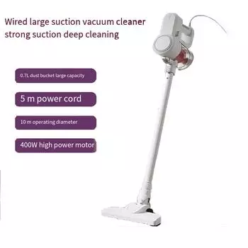 Ручной пылесос с проводом 5 м, подключаемый пылесос мощностью 400 Вт для уборки в автомобиле и дома, мощный циклонный пылесос, пригодный для мойки us