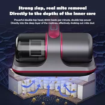 Ручной пылесос Yousheng для глубокой очистки, УФ-пылесос с мощным всасыванием, низким уровнем шума, перезаряжаемый беспроводной пылесос для удаления клещей 1 Set синий