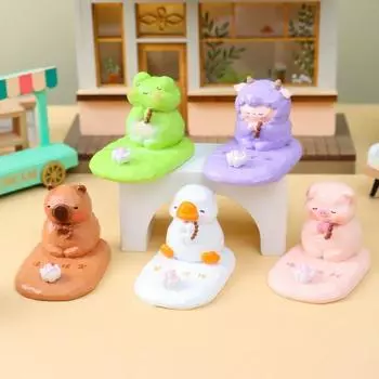 Ручной работы держатель для телефона в виде лотоса смоляные настольные украшения в виде животных милая фигурка лягушки декор для домашних животных Style 2