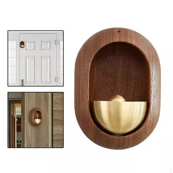 Ручной работы в виде колокольчика на присоске, декоративный релакс-стиль в винтажном стиле для подарка на новоселье Black walnut