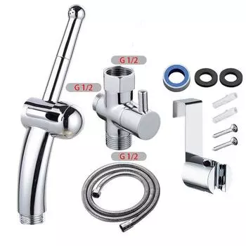 Ручной распылитель для биде для унитаза Усовершенствованная насадка для биде с прецизионным контролем струи Эргономичное ручное биде U.S. regulations