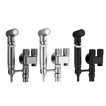 Ручной распылитель для биде, насадка для унитаза и биде с двойными выпускными клапанами. Ручной распылитель для смесителя для унитаза и биде. Прочный