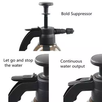 Ручной распылитель пены 2л с 3 типами насадок Ручная пневматическая пенная пушка Снежная пена Распылитель для мойки автомобиля Очистка окон автомобиля серый