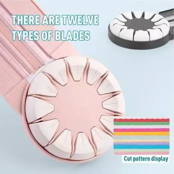 Ручной резак для бумаги Smooth Cutting с вращающейся на 360° головкой Инструмент для резки бумаги Cardstock розовый