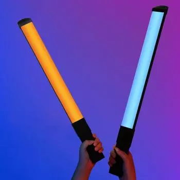 Ручной RGB световой жезл с USB-перезаряжаемым аккумулятором для освещения видео вечеринок 10 регулировок яркости светодиодные заполняющие огни