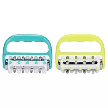 Ручной роликовый массажер для тела, ручной релаксант для мышц шеи, голени, плеч, талии Green