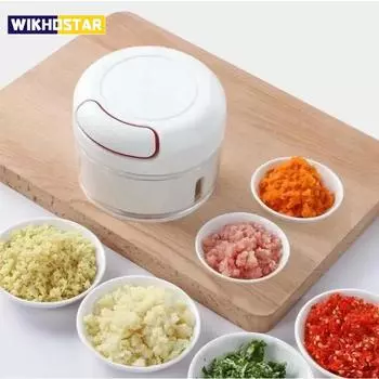 Ручной съемник чеснока, мини-давилка для чеснока, измельчитель чеснока, пюре, измельчитель имбиря и чили, артефакт для резки овощей